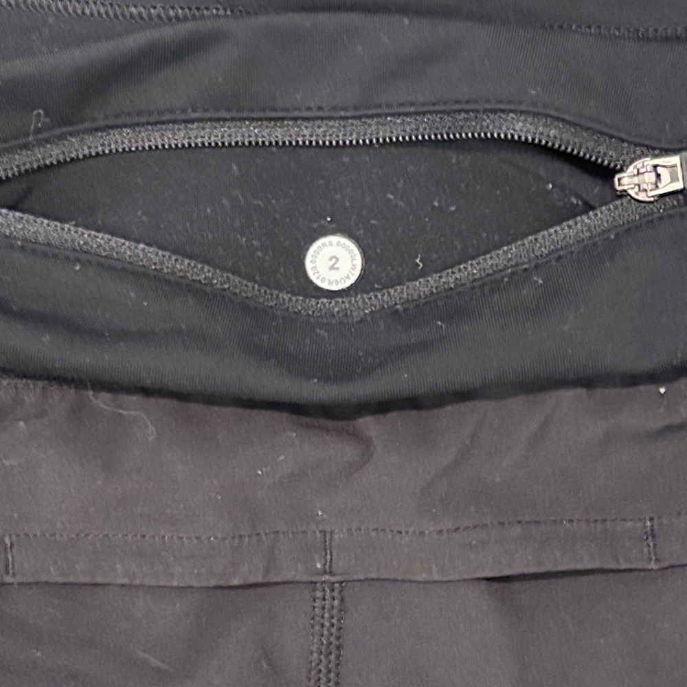 Lululemon Athletica Black Athletic Shorts size 2 & inseam 2.5 inches. - Picture 2 of 5